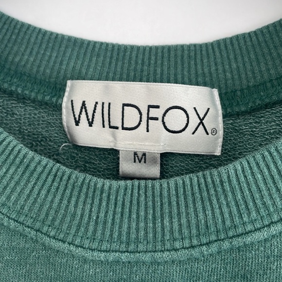 WILDFOX Watermelon Wash Sommers Sweatshirt Size Medium Green and Pink Tie-Dye - Picture 4 of 17